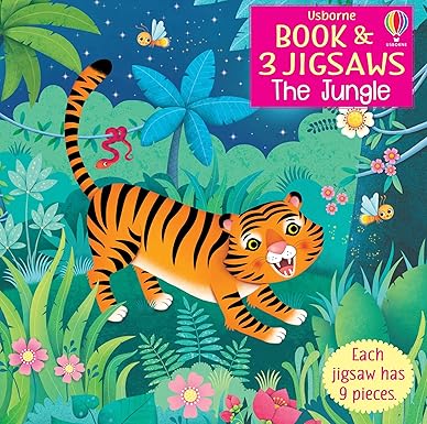 Usborne Book & 3 Jigsaws: The Jungle (Usborne Book & Jigsaws)
