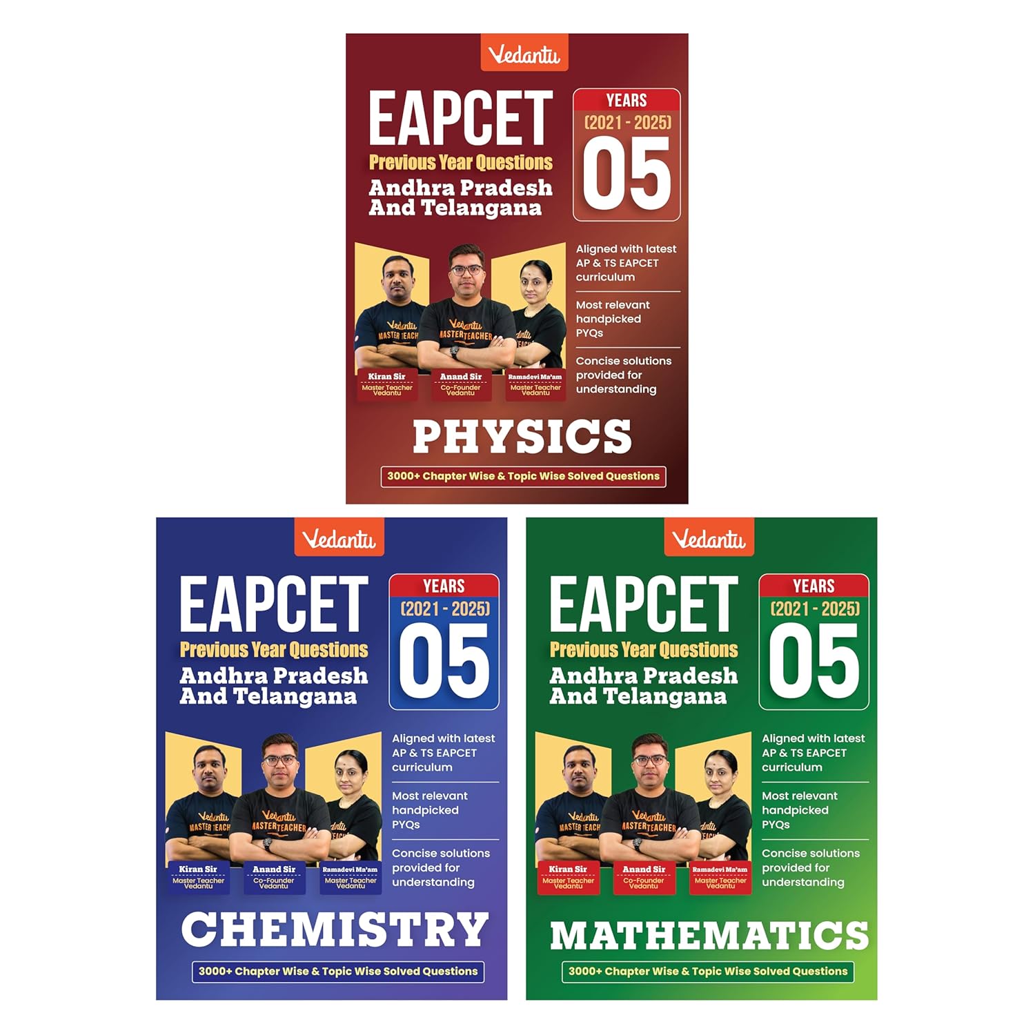 Vedantu Andhra Pradesh & Telangana EAPCET Previous Year Questions 2021–2025 (5 Years)