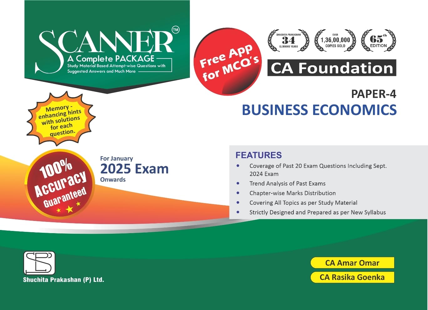 Business Economics (Paper 4 | CA Foundation) Scanner - Including questions and solutions