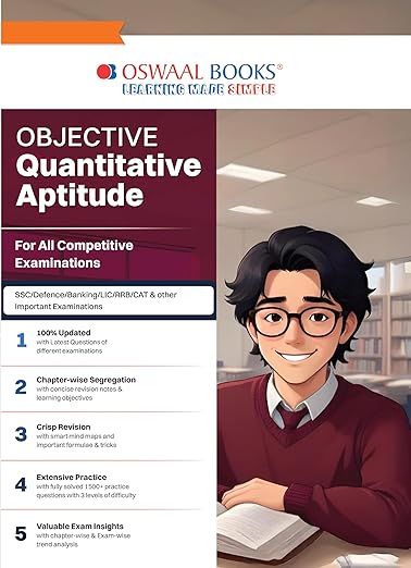 Oswaal Objective Quantitative Aptitude For All Competitive Examinations | SSC, Defence, Banking, RRB, LIC, CAT & Other Important Exams