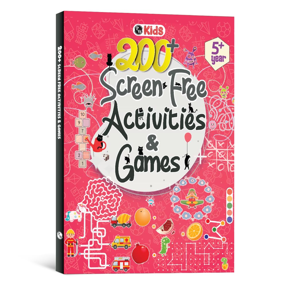 200+ Screen-Free Activities & Games Book For Kids 5+ Years Old