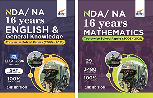 NDA/ NA 16 years Mathematics, English & General Knowledge Topic-wise Solved Papers (2006 - 2021) 6th Edition [Paperback] Disha Experts