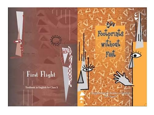 CLASS 10 HELPBOOK ENGLISH [ First Flight & Footprints Without Feet - Supplementary Reader ] NCERT ANSWER WALI BASE NCERT 2 BOOK COMBO