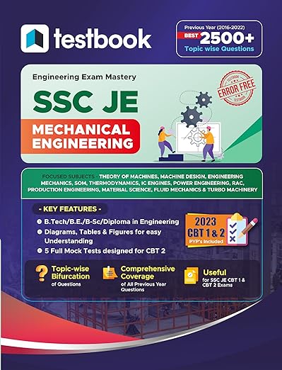 SSC JE Mechanical Engineering Best 2500+ Topic Wise Previous Year Questions
