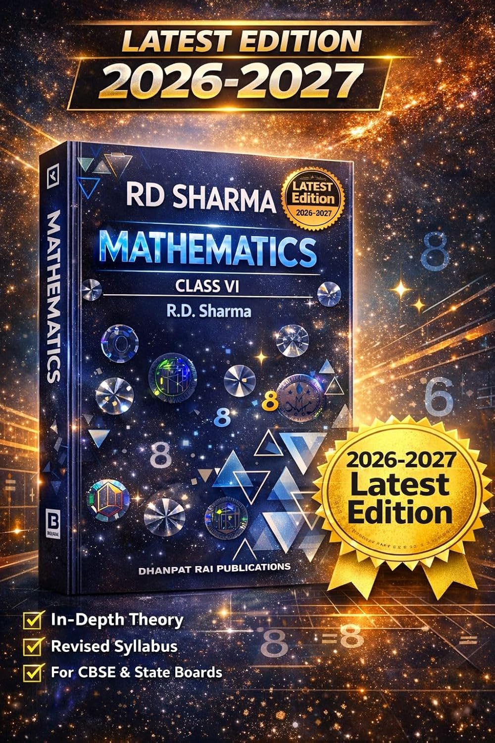 RD Sharma Mathematics Class 6, Latest Edition 2026-2027, CBSE & State Boards, Revised Syllabus
